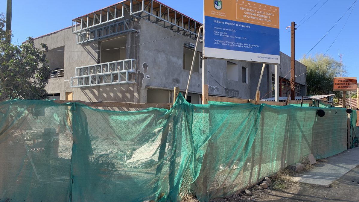 Municipalidad de San Felipe compromete gestiones para reanudar trabajos del nuevo Cuartel de Bomberos de Curimón
