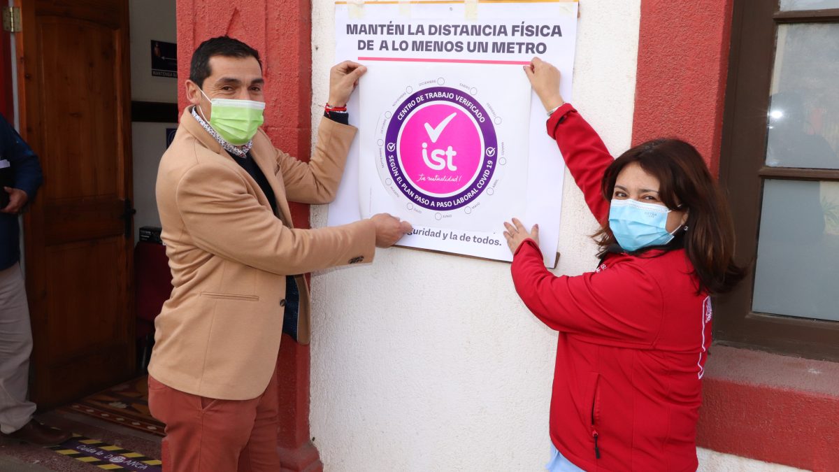 Municipio de Panquehue es el primer edificio consistorial de la provincia en ser certificado por su labor preventiva contra el COVID