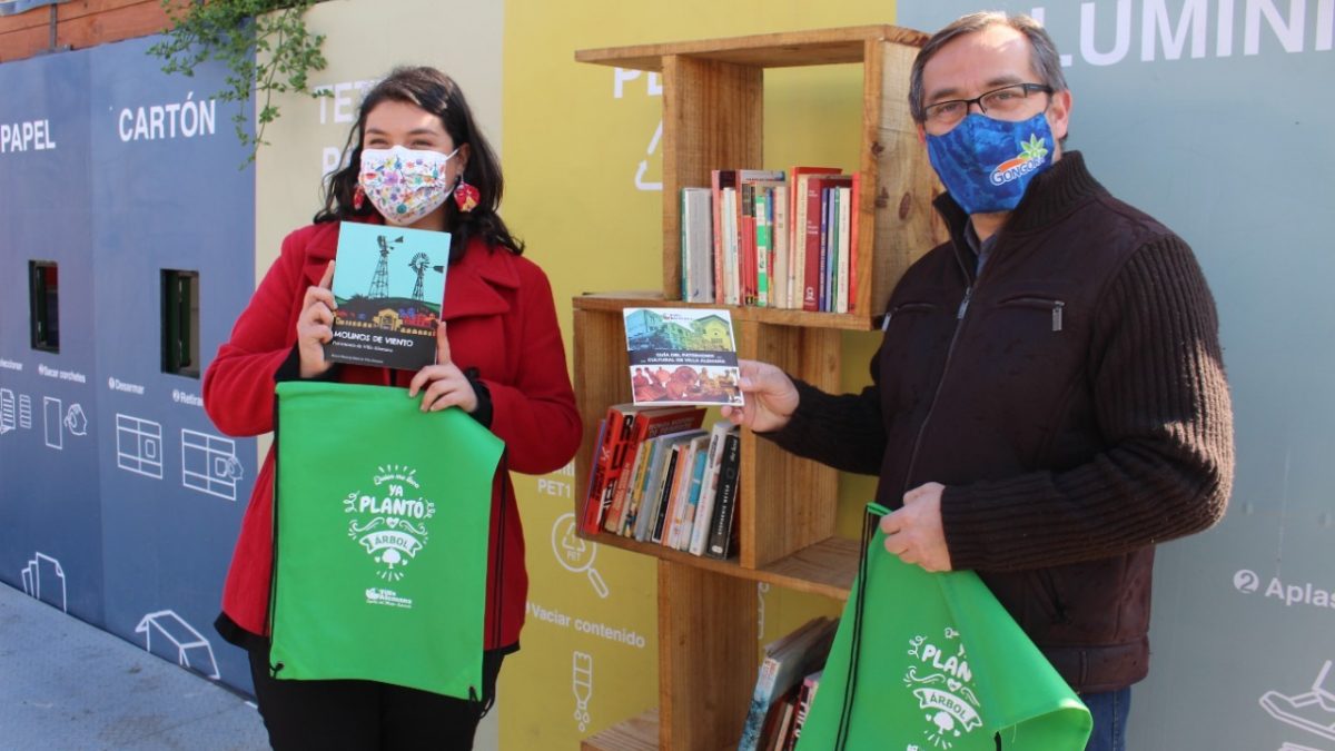 Municipio implementó programa “Basura Cero” y Biblioteca comunitaria en punto limpio de Villa Alemana