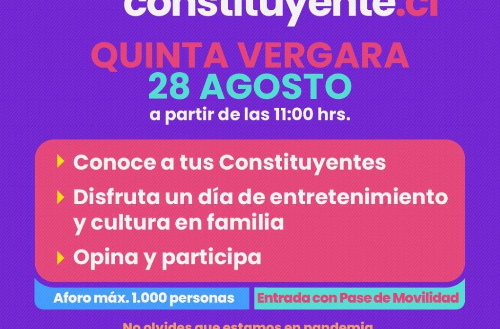 Viña Constituyente: Municipio, con participación de los convencionales, lanzará desde la Quinta Vergara programa de participación ciudadana