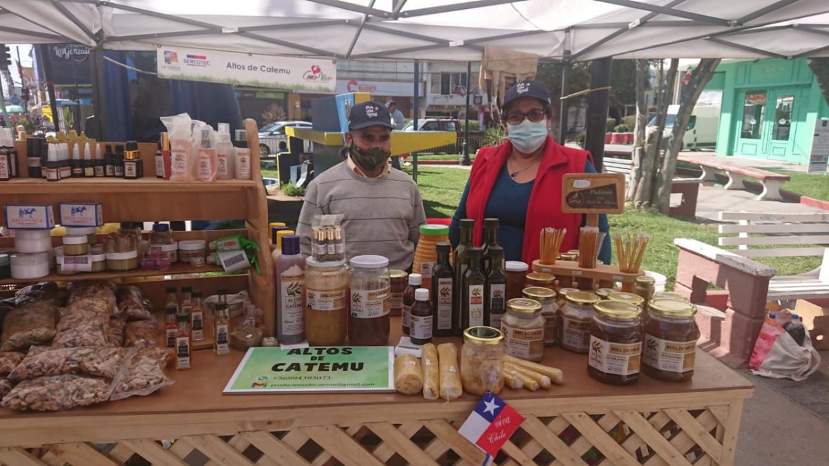 AGRICULTORES FELICES CON REAPERTURA DE MERCADO CAMPESINO DE INDAP EN PLAZA DE LA CALERA