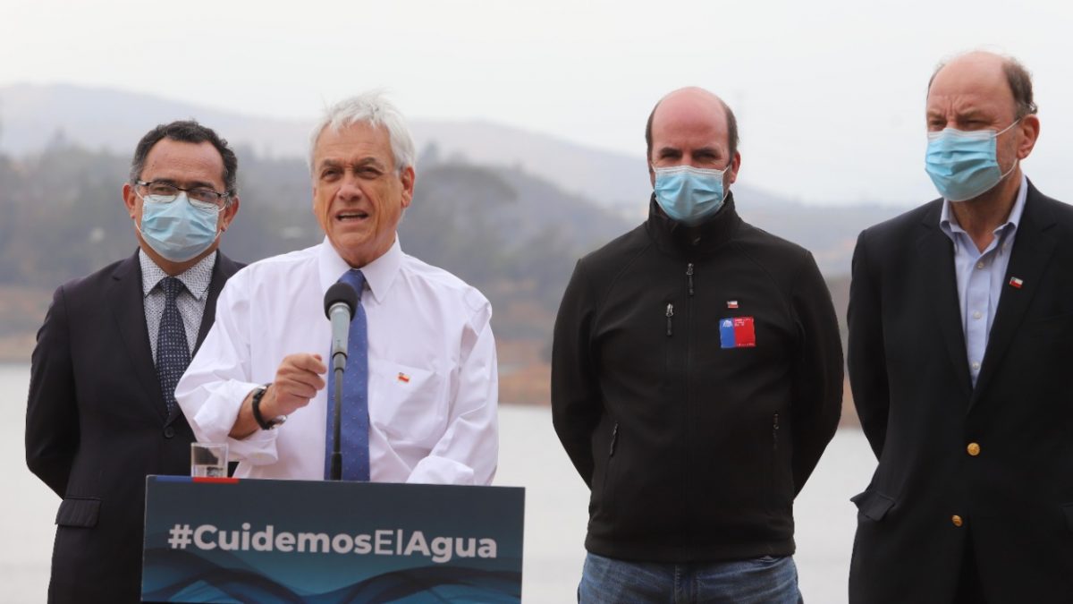 Presidente Piñera visita Embalse Los Aromos: “Poder asegurarle a la región el abastecimiento del agua es una fuente de enorme alegría y mucha emoción”