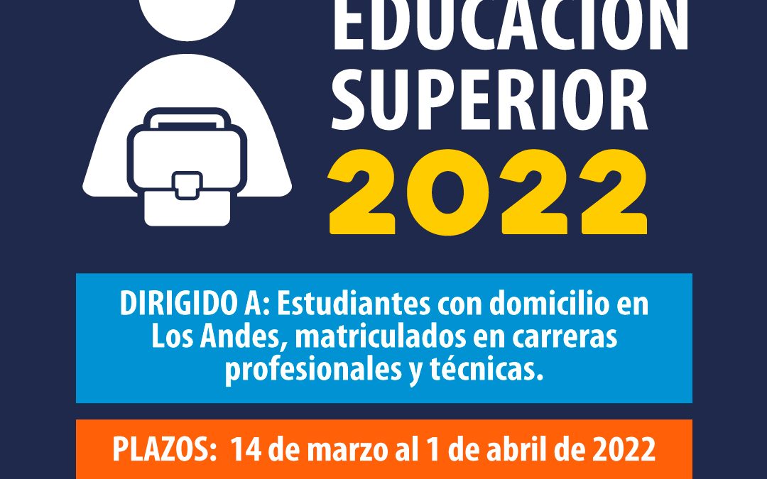 En Los Andes ya está disponible retiro de bases para postular a la Beca Municipal de Educación Superior