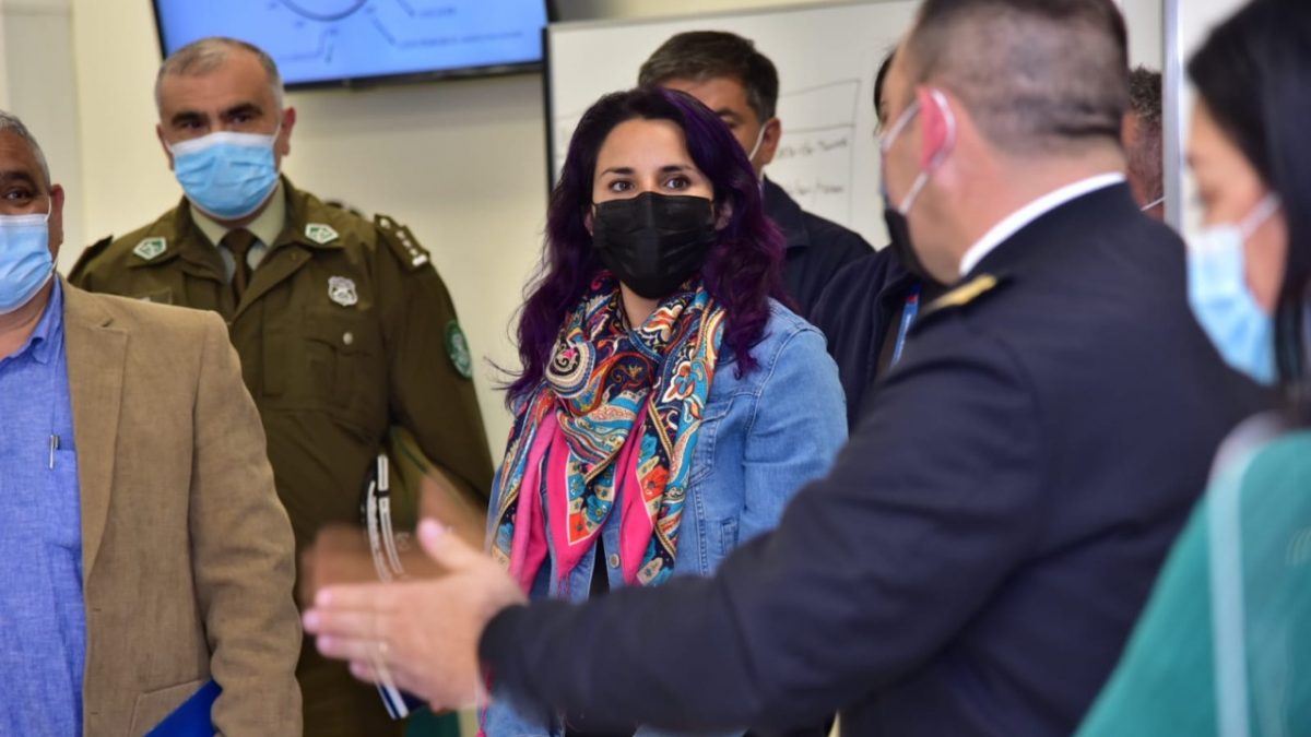 Delegada Sofía González visitó los centros de mando que operan ante emergencias