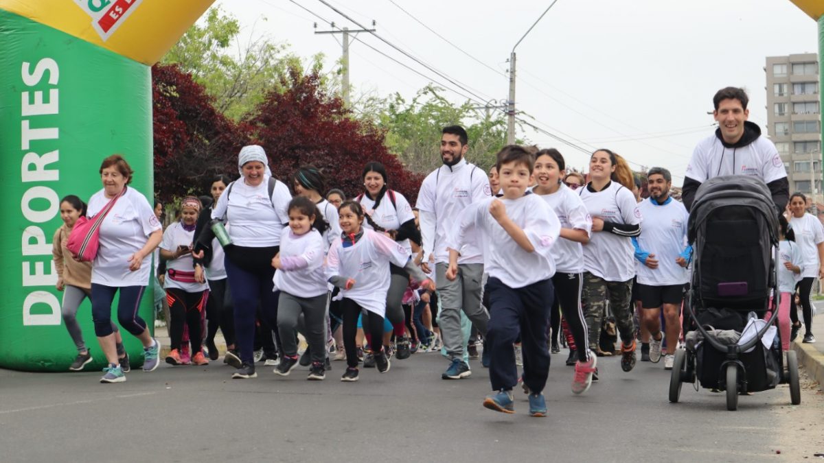 Exitosa Corrida Familiar por el Bienestar reunió a más de 100 participantes en Quilpué