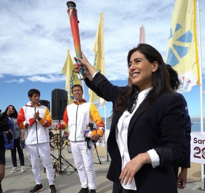 Desde el cielo la antorcha panamericana llegó a Viña del Mar que se encuentra totalmente preparada como sede de los juegos Panamericanos y Parapanamericanos Santiago 2023