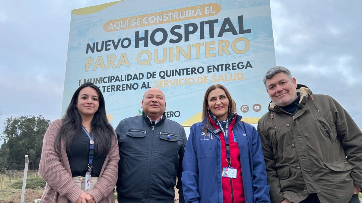 Diputado Nelson Venegas junto a autoridades de salud y municipal visitan terrenos del futuro hospital de Quintero