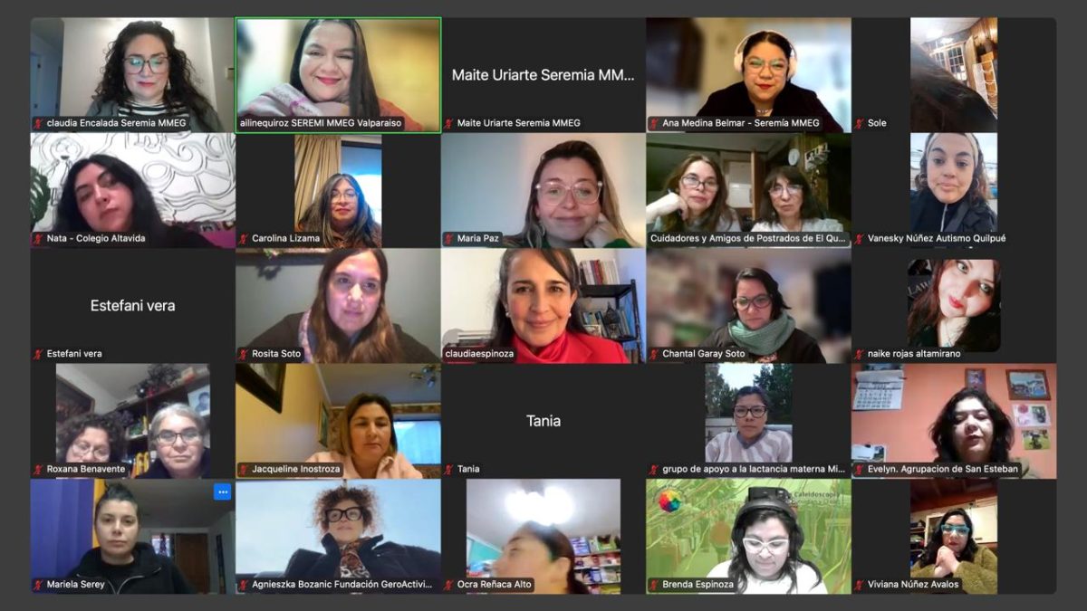 En la Región de Valparaíso se constituye la primera mesa regional de Mujeres Cuidadoras